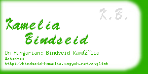 kamelia bindseid business card